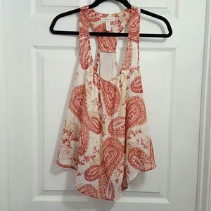 ⬇️Lined, sheer top